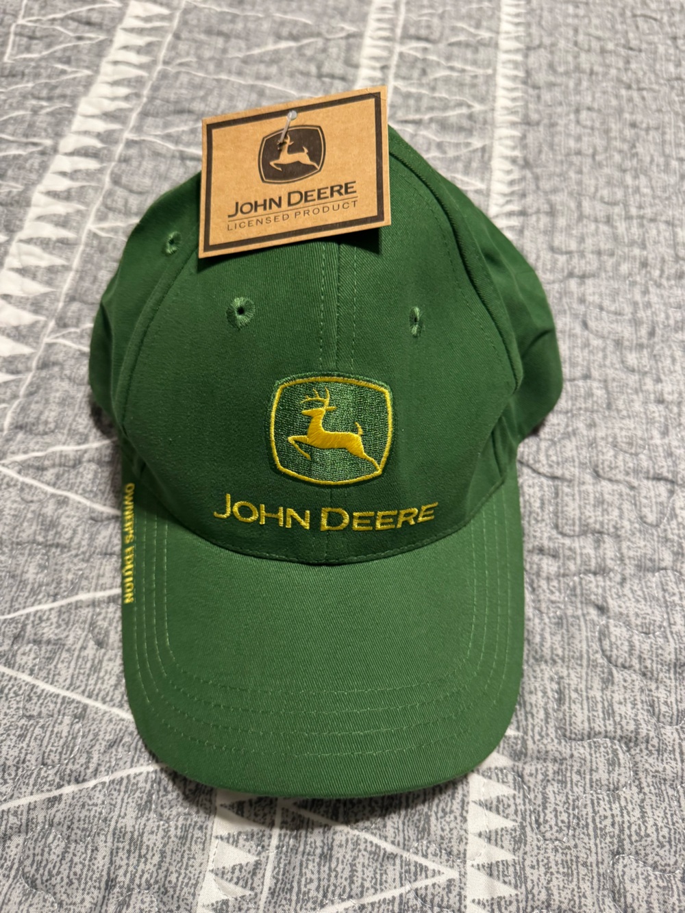 John Deere Green Hat with Yellow Embroidered Logo